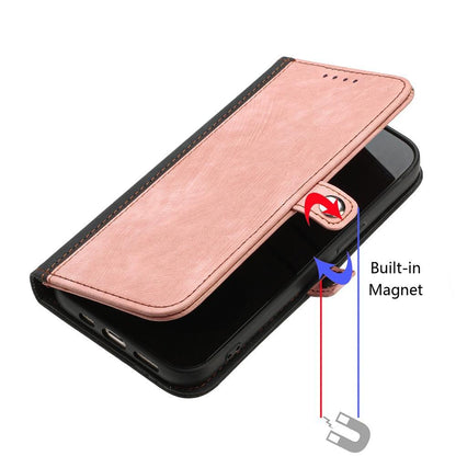 For Redmi K90 Pro Max / Poco F8 Ultra Side Buckle Double Fold Hand Strap Leather Phone Case(Pink)