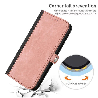 For Redmi K90 Pro Max / Poco F8 Ultra Side Buckle Double Fold Hand Strap Leather Phone Case(Pink)