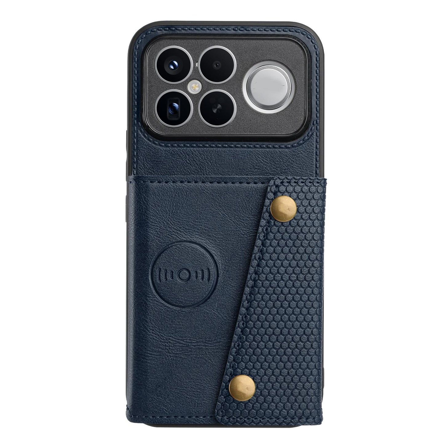 For Redmi K90 Pro Max/Poco F8 Ultra Double Buckle Card Slots Magnetic Phone Case(Blue)