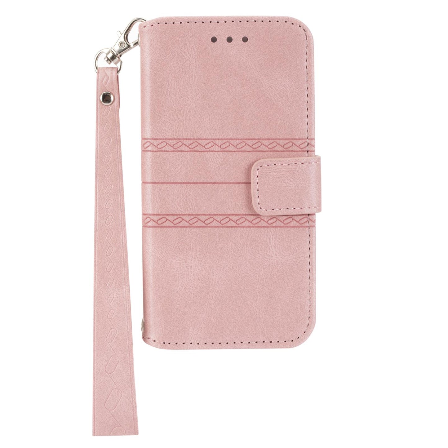 For Redmi K90 Pro Max / Poco F8 Ultra Embossed Stripes Skin Feel Leather Phone Case(Pink)