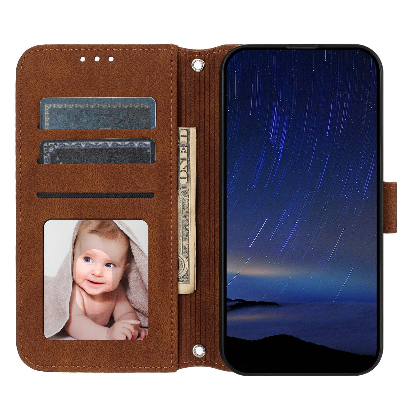 For Redmi K90 Pro Max / Poco F8 Ultra Embossed Stripes Skin Feel Leather Phone Case(Brown)