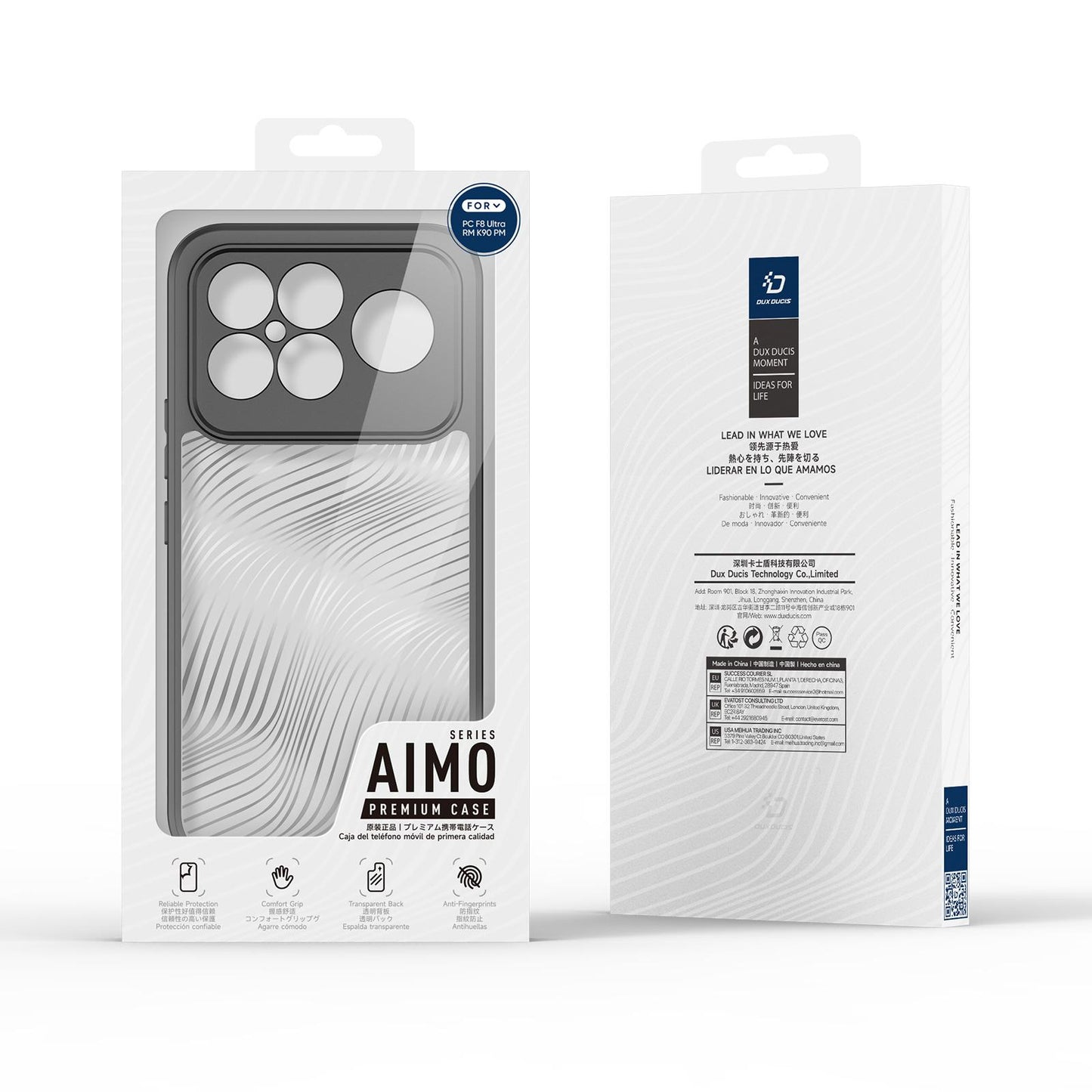 For Redmi K90 Pro Max / Poco F8 Ultra DUX DUCIS Aimo Series TPU + PC Frosted Feel Phone Case(Black)