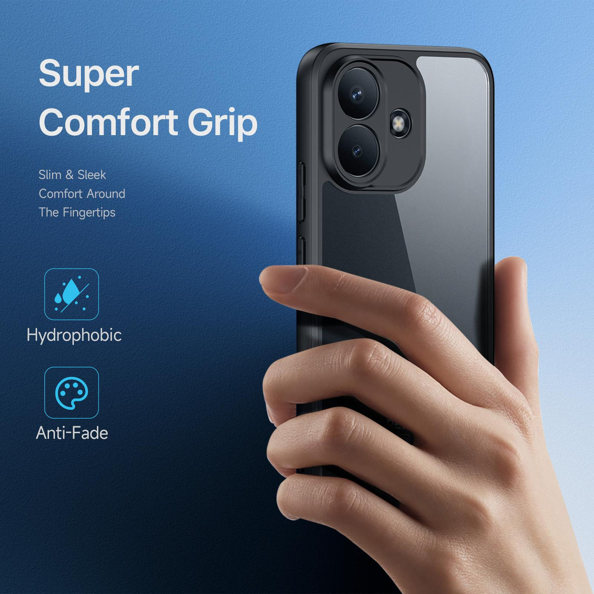 For Redmi Note 17 Pro 5G Global 163.5mm DUX DUCIS Aimo Series TPU + PC Frosted Feel Phone Case - Black - EDA006752726A