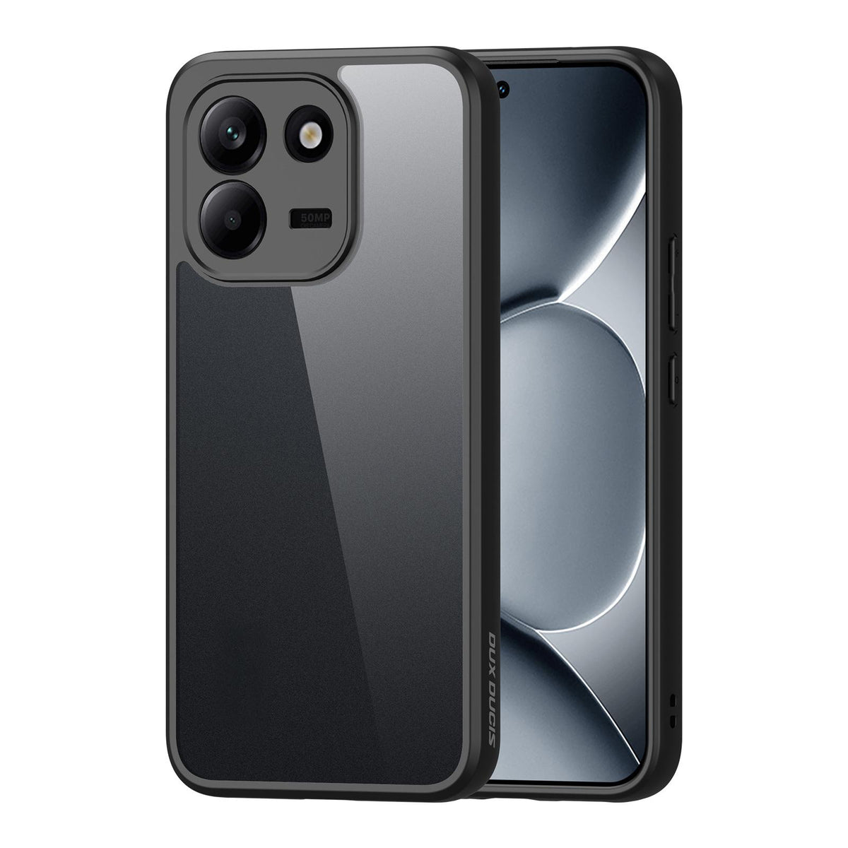 For Redmi Note 17 Pro+ 5G Global 163.4mm DUX DUCIS Aimo Series TPU + PC Frosted Feel Phone Case - Black - EDA006752727A