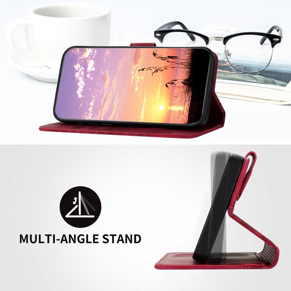 For Redmi K90 Pro Max / Poco F8 Ultra Elephant Head Embossed Phone Leather Case with Lanyard(Rose Red)
