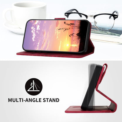 For Redmi K90 Pro Max / Poco F8 Ultra Elephant Head Embossed Phone Leather Case with Lanyard(Rose Red)
