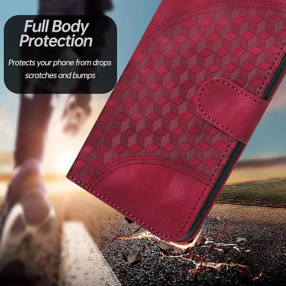 For Redmi K90 Pro Max / Poco F8 Ultra Elephant Head Embossed Phone Leather Case with Lanyard(Rose Red)