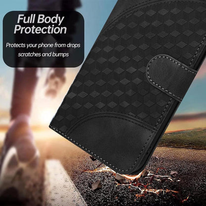 For Redmi K90 Pro Max / Poco F8 Ultra Elephant Head Embossed Phone Leather Case with Lanyard(Black)