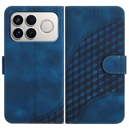 For Redmi K90 Pro Max / Poco F8 Ultra Elephant Head Embossed Phone Leather Case with Lanyard(Royal Blue)