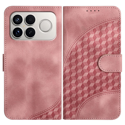 For Redmi K90 Pro Max / Poco F8 Ultra Elephant Head Embossed Phone Leather Case with Lanyard(Pink)