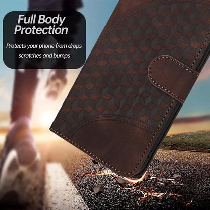 For Redmi K90 Pro Max / Poco F8 Ultra Elephant Head Embossed Phone Leather Case with Lanyard(Coffee)