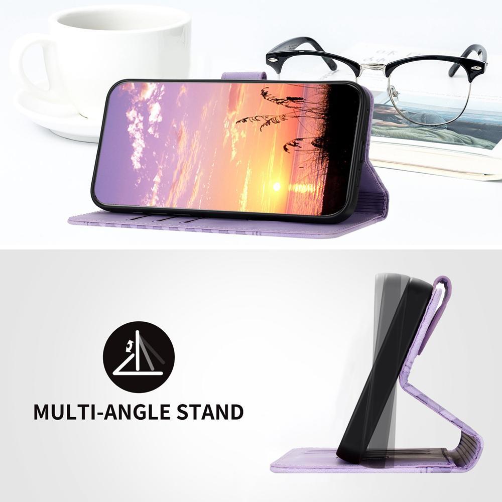 For Redmi K90 Pro Max / Poco F8 Ultra Elephant Head Embossed Phone Leather Case with Lanyard(Light Purple)