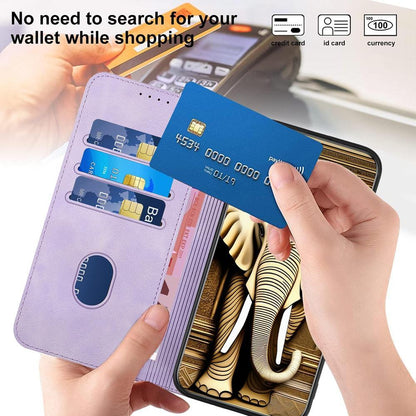 For Redmi K90 Pro Max / Poco F8 Ultra Elephant Head Embossed Phone Leather Case with Lanyard(Light Purple)