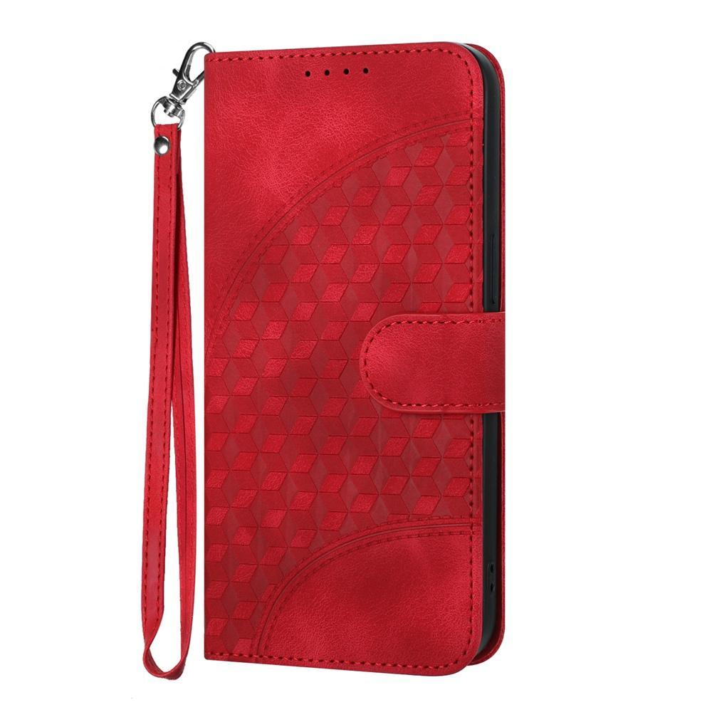 For Redmi K90 Pro Max / Poco F8 Ultra Elephant Head Embossed Phone Leather Case with Lanyard(Red)