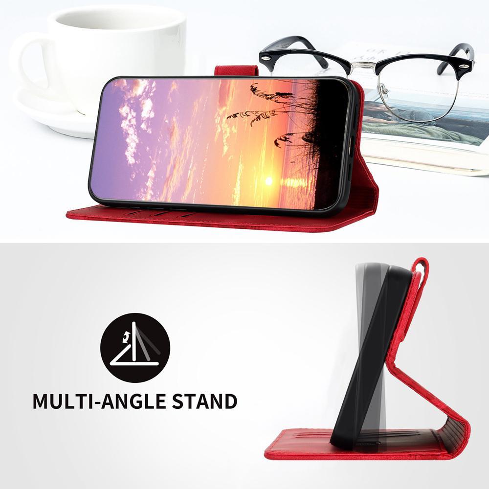 For Redmi K90 Pro Max / Poco F8 Ultra Elephant Head Embossed Phone Leather Case with Lanyard(Red)