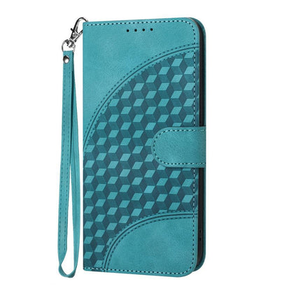 For Redmi K90 Pro Max / Poco F8 Ultra Elephant Head Embossed Phone Leather Case with Lanyard(Light Blue)