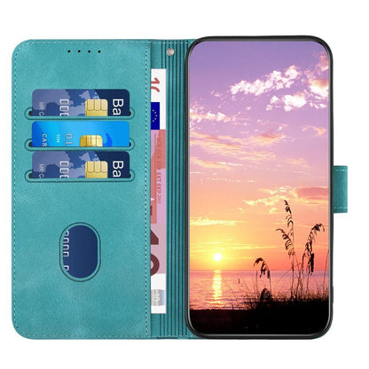For Redmi K90 Pro Max / Poco F8 Ultra Elephant Head Embossed Phone Leather Case with Lanyard(Light Blue)