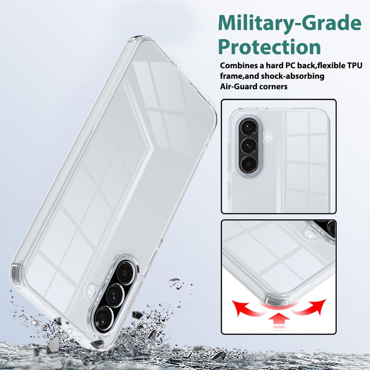 For Galaxy S26 FE 5G Scratchproof Acrylic TPU Phone Case - Transparent - EDA006801111A