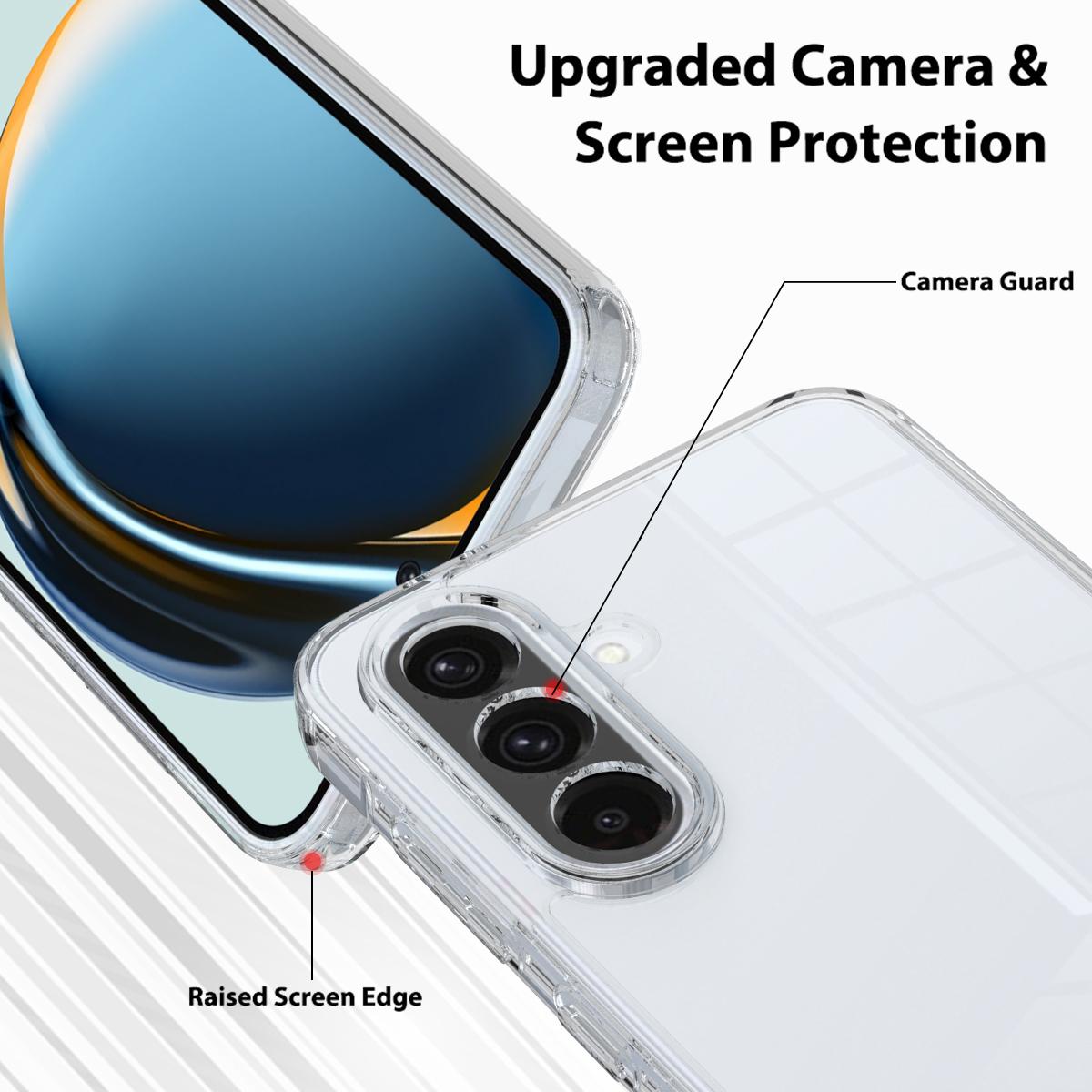 For Galaxy S26 FE 5G Scratchproof Acrylic TPU Phone Case - Transparent - EDA006801111A