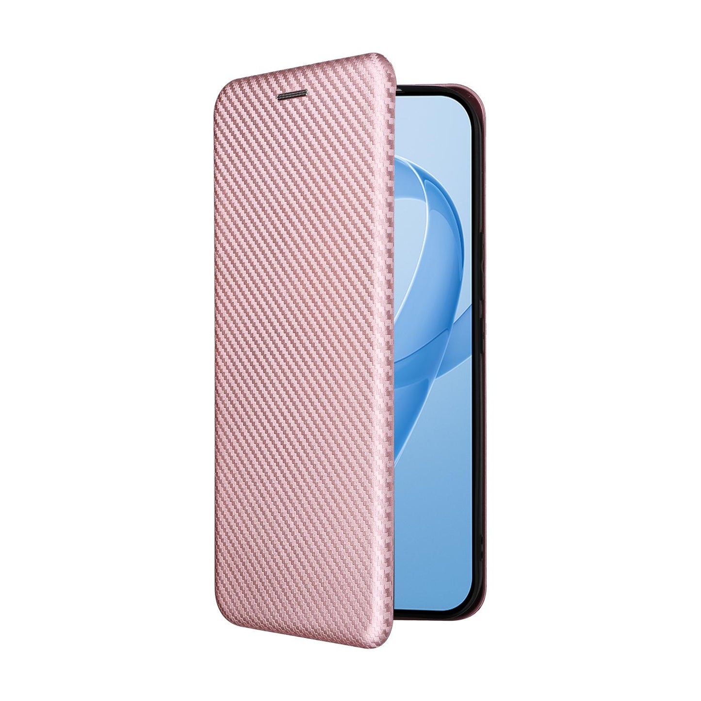 For Redmi K90 Pro Max 5G / Poco F8 Ultra Carbon Fiber Texture Flip Leather Phone Case(Pink)