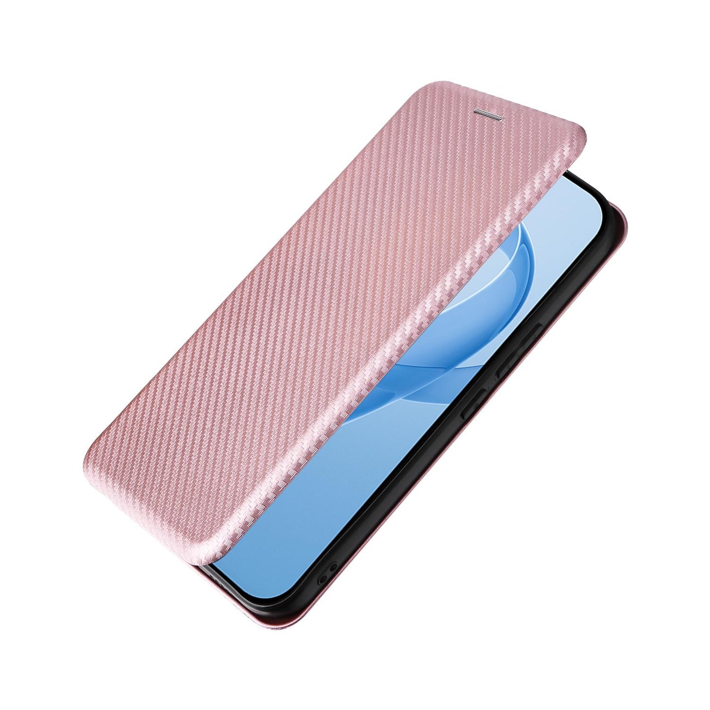 For Redmi K90 Pro Max 5G / Poco F8 Ultra Carbon Fiber Texture Flip Leather Phone Case(Pink)