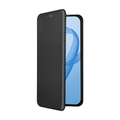 For Redmi K90 Pro Max 5G / Poco F8 Ultra Carbon Fiber Texture Flip Leather Phone Case(Black)