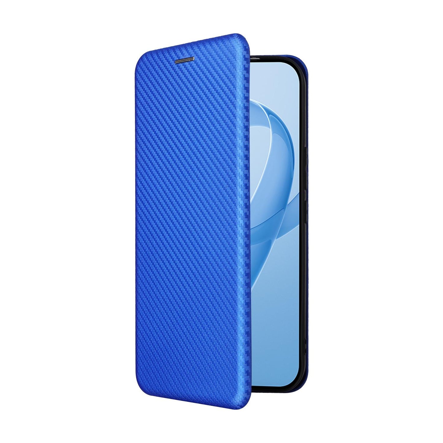 For Redmi K90 Pro Max 5G / Poco F8 Ultra Carbon Fiber Texture Flip Leather Phone Case(Blue)
