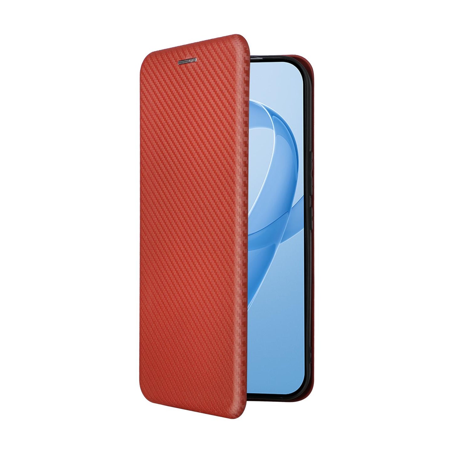 For Redmi K90 Pro Max 5G / Poco F8 Ultra Carbon Fiber Texture Flip Leather Phone Case(Brown)
