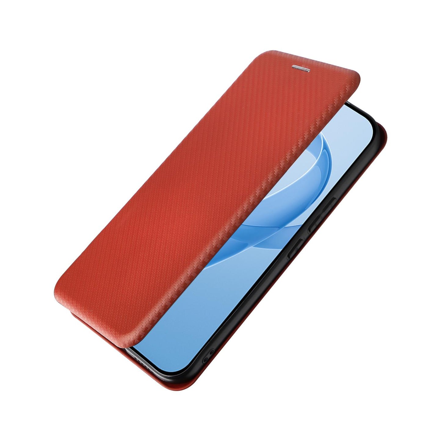 For Redmi K90 Pro Max 5G / Poco F8 Ultra Carbon Fiber Texture Flip Leather Phone Case(Brown)