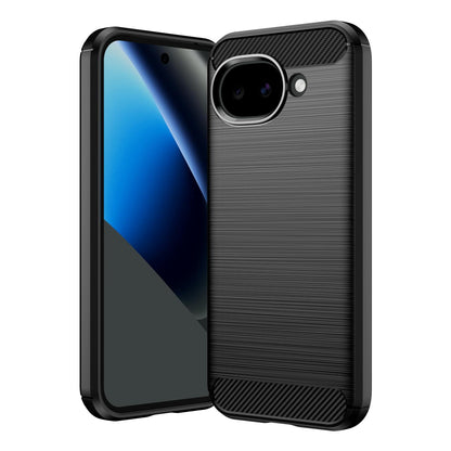 For Google Pixel 11a Carbon Fiber Brushed Texture TPU Phone Case - Black - EDA006821011A