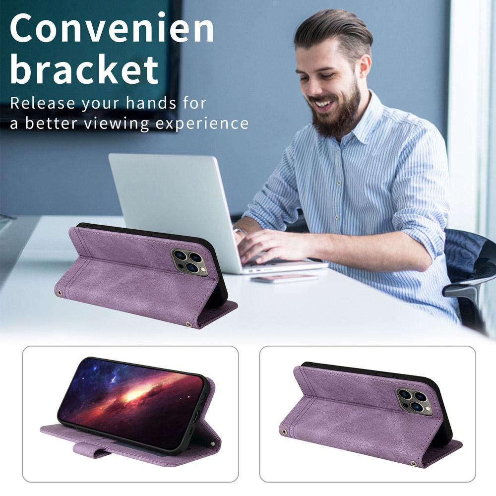 For Redmi K90 Pro Max / Xiaomi Poco F8 Ultra 5G Skin Feel Life Tree Metal Button Leather Phone Case(Purple)