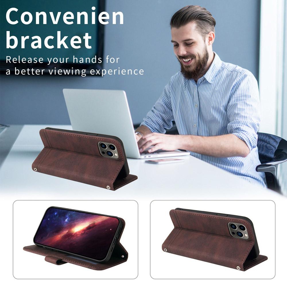 For Redmi K90 Pro Max / Xiaomi Poco F8 Ultra 5G Skin Feel Life Tree Metal Button Leather Phone Case(Brown)