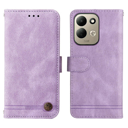For Redmi 17 5G / 4G Global 170mm Skin Feel Life Tree Metal Button Leather Phone Case(Purple)