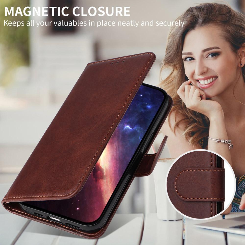 For Redmi K90 Pro Max / Xiaomi Poco F8 Ultra 5G Classic Calf Texture Flip Leather Phone Case(Brown)