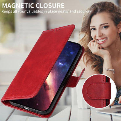 For Redmi K90 Pro Max / Xiaomi Poco F8 Ultra 5G Classic Calf Texture Flip Leather Phone Case(Red)