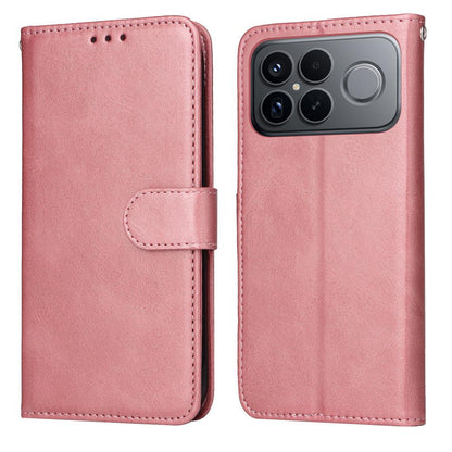 For Redmi K90 Pro Max / Xiaomi Poco F8 Ultra 5G Classic Calf Texture Flip Leather Phone Case(Rose Gold)