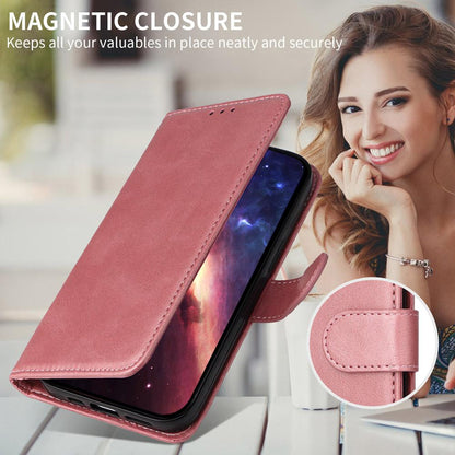 For Redmi K90 Pro Max / Xiaomi Poco F8 Ultra 5G Classic Calf Texture Flip Leather Phone Case(Rose Gold)