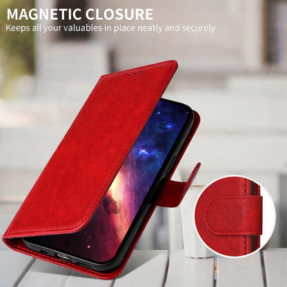 For Redmi 17 5G / 4G Global 170mm Classic Calf Texture Flip Leather Phone Case(Red)