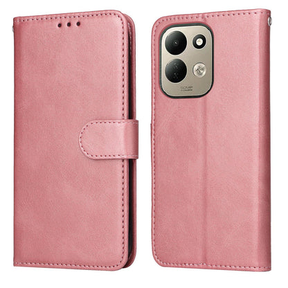 For Redmi 17 5G / 4G Global 170mm Classic Calf Texture Flip Leather Phone Case(Rose Gold)