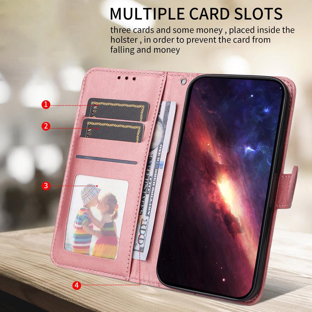 For Redmi 17 5G / 4G Global 170mm Classic Calf Texture Flip Leather Phone Case(Rose Gold)