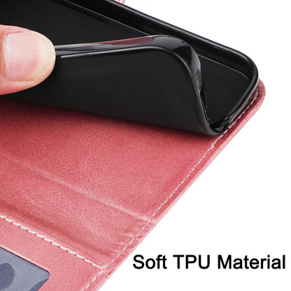 For Redmi 17 5G / 4G Global 170mm Classic Calf Texture Flip Leather Phone Case(Rose Gold)
