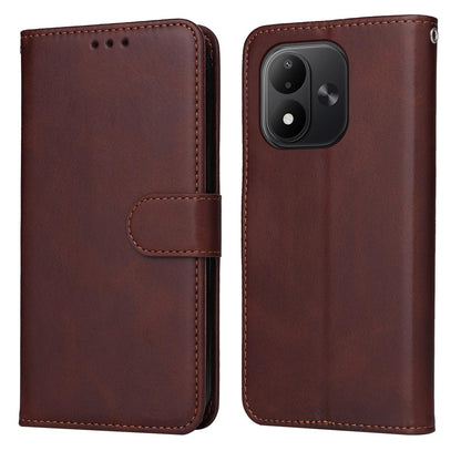 For Redmi Note 17 5G / 4G Global 171mm Classic Calf Texture Flip Leather Phone Case(Brown)