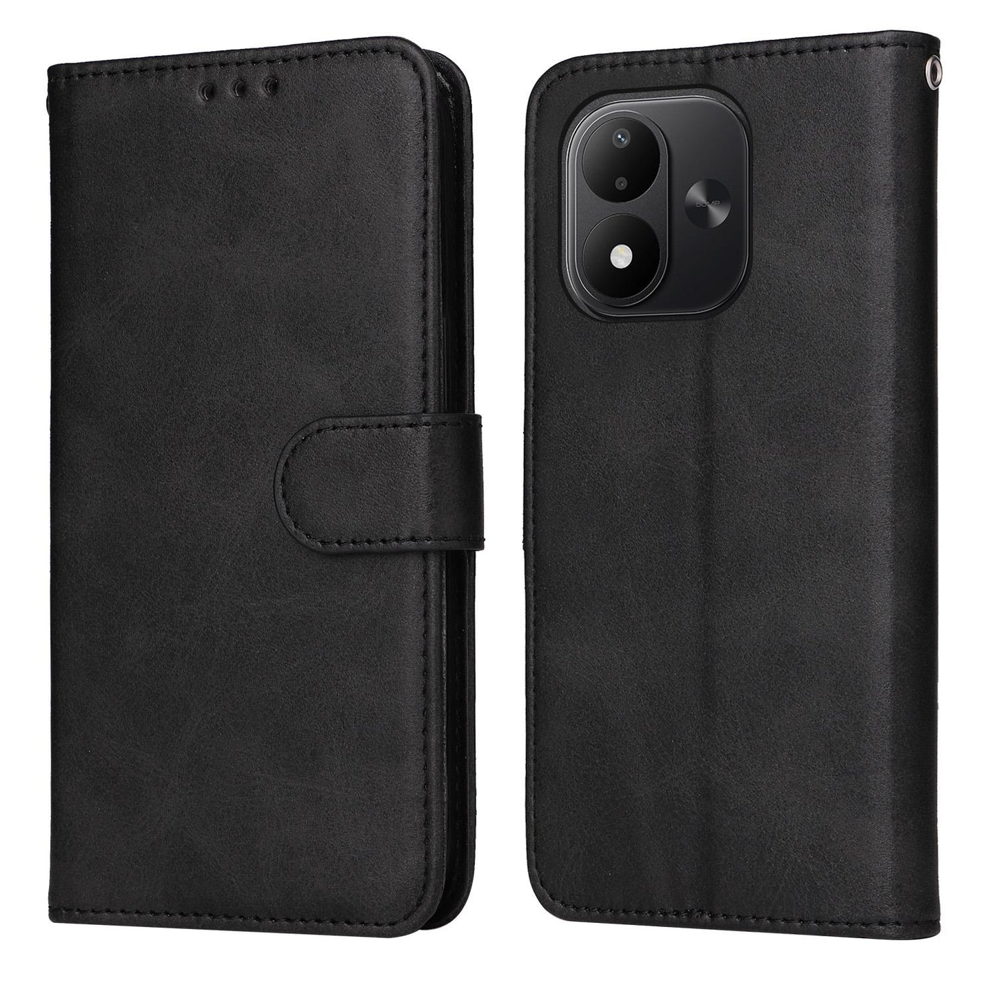 For Redmi Note 17 5G / 4G Global 171mm Classic Calf Texture Flip Leather Phone Case(Black)