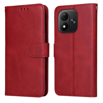 For Redmi Note 17 5G / 4G Global 171mm Classic Calf Texture Flip Leather Phone Case(Red)