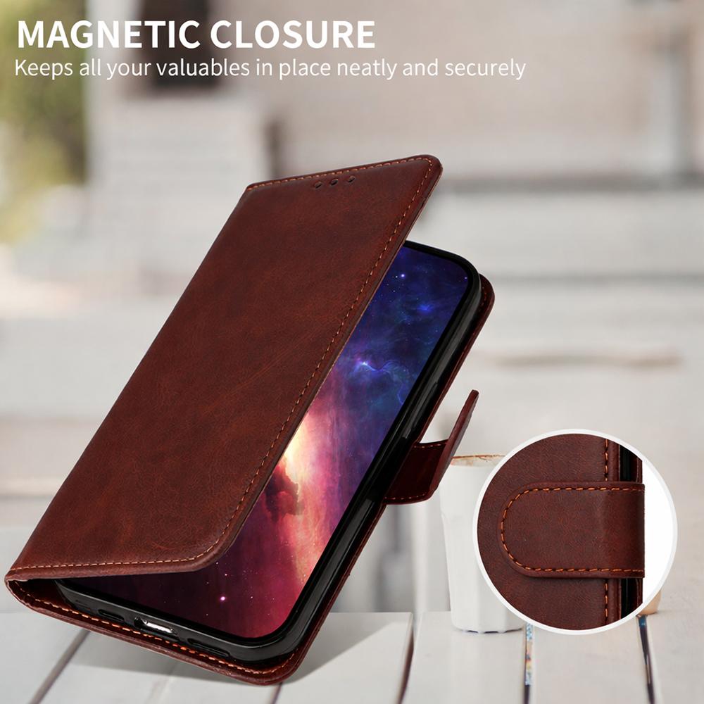 For Redmi Note 17 Pro+ 5G Global 163mm Classic Calf Texture Flip Leather Phone Case(Brown)