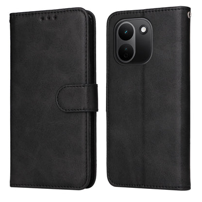 For Redmi Note 17 Pro+ 5G Global 163mm Classic Calf Texture Flip Leather Phone Case(Black)