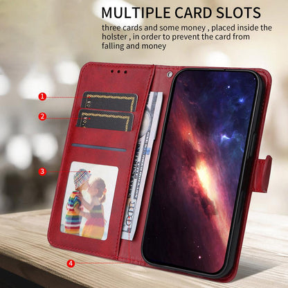 For Redmi Note 17 Pro+ 5G Global 163mm Classic Calf Texture Flip Leather Phone Case(Red)