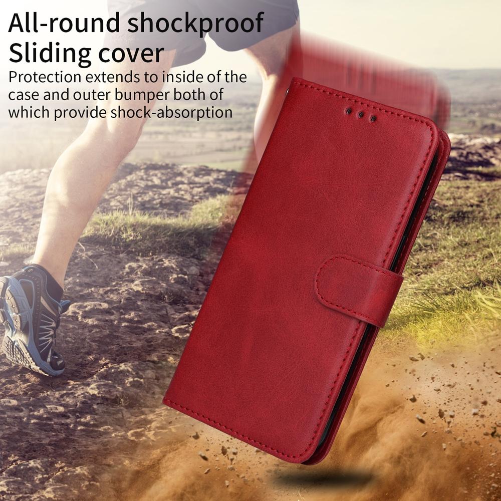 For Redmi Note 17 Pro+ 5G Global 163mm Classic Calf Texture Flip Leather Phone Case(Red)