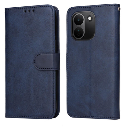 For Redmi Note 17 Pro+ 5G Global 163mm Classic Calf Texture Flip Leather Phone Case(Blue)