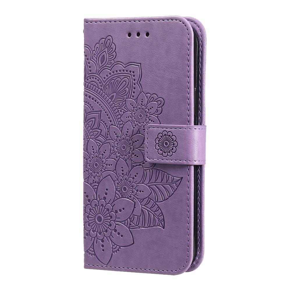 For Redmi Note 17 5G / 4G Global 171mm Seven-petal Flowers Embossing Leather Phone Case(Light Purple)